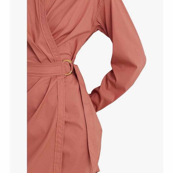 Lauren Ralph Lauren Stretch-Cotton Blend Wrap
Shirtdress Size 10 - Picture 7 of 12